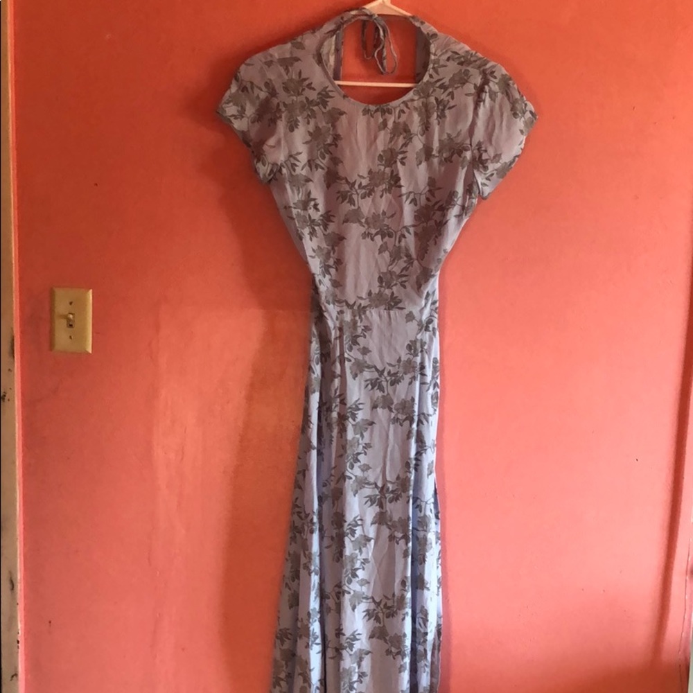 UO open back dress with slit